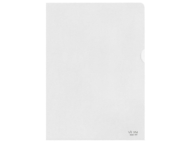 VON Sichthülle A4, genarbt, 10 Stück, Transparent