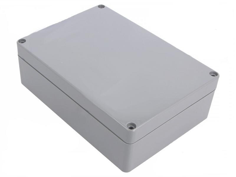 Velleman Gehäuse ABS G313, Wasserdicht Dunkelgrau, 171 x 121 x 55 mm