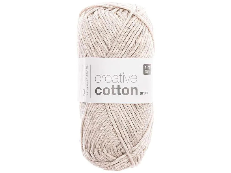 Rico Design Wolle Cotton Aran 50 g Grau; Silber