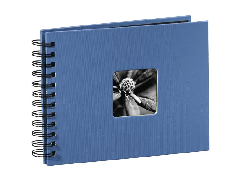 Hama Fotoalbum Fine Art 24 x 17 cm Azur, 50 schwarze Seiten