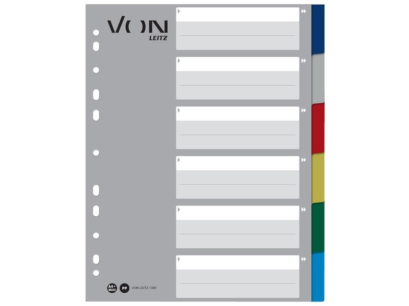 VON Register Blanko, A4, 1-6