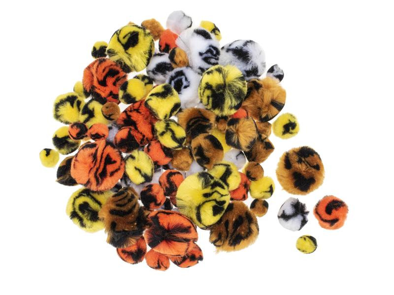 Glorex Pompon Tieroptik 15-30 mm, 100 Stück