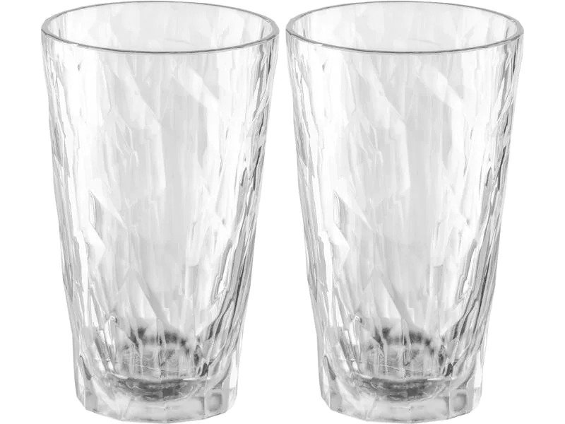Koziol Trinkglas Superglas Club No. 6, 300 ml, 2 Stück,