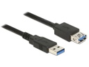 Delock USB 3.0-Verlängerungskabel  USB A - USB A 2 m