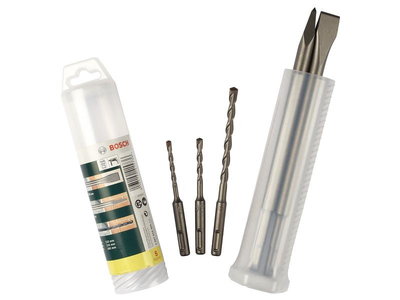 Bosch Meissel- und Hammerbohrer-Set, 5-teilig