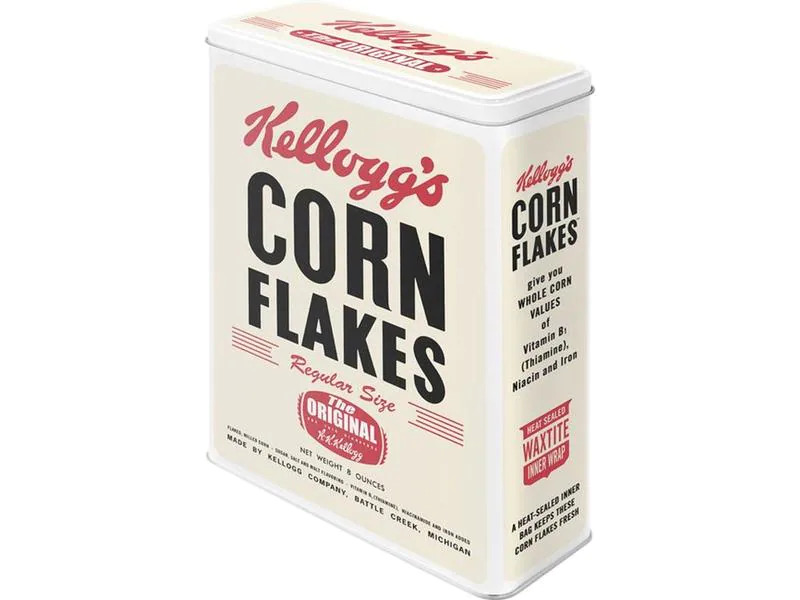 Nostalgic Art Vorratsdose Kelloggs 4 l, Beige/Rot/Schwarz