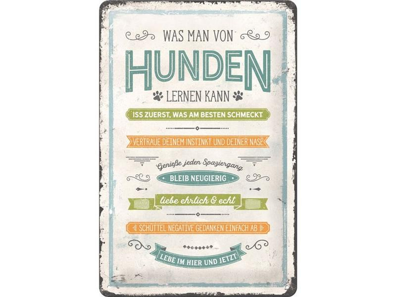 Nostalgic Art Schild Pfoten 20 x 30 cm, Metall