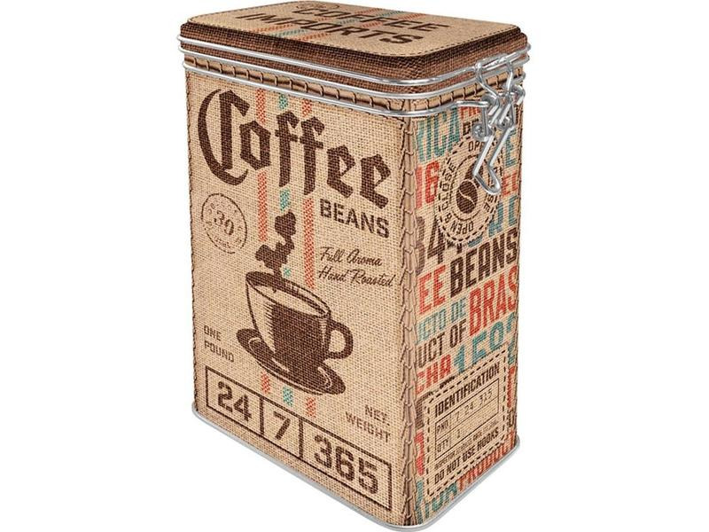 Nostalgic Art Vorratsdose Coffee Sack 1.3 l, Braun/Grün/Rot