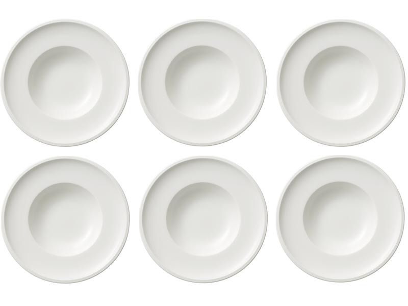 Villeroy &amp; Boch Suppen- &amp; Pastateller Artesano Original 6 Stück,Weiss