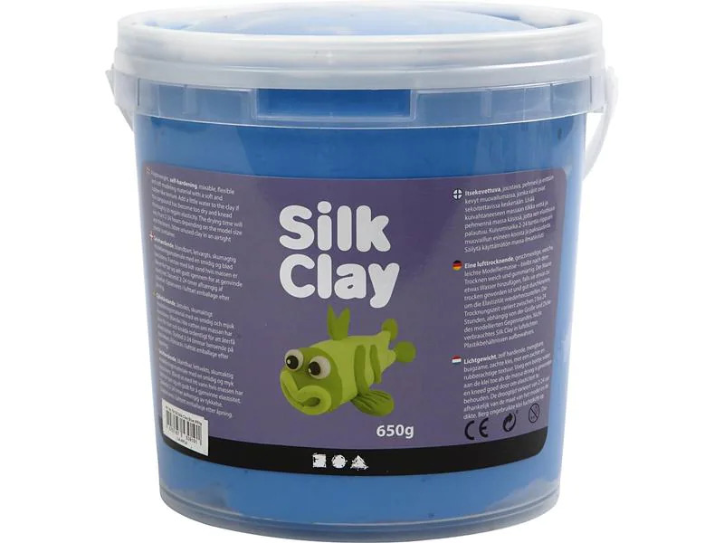 Creativ Company Modelliermasse Silk Clay 650 g, Blau