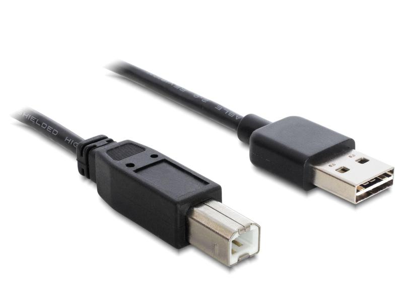 Delock USB 2.0-Kabel EASY-USB USB A - USB B 5 m
