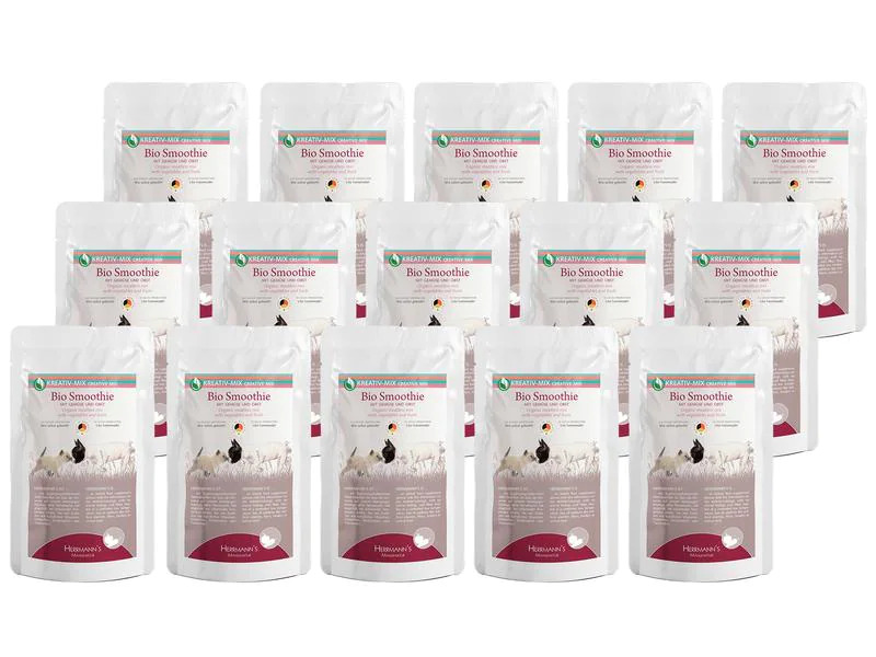 Herrmann's Nassfutter Bio Smoothie mit Gemüse und Obst, 15 x 150g