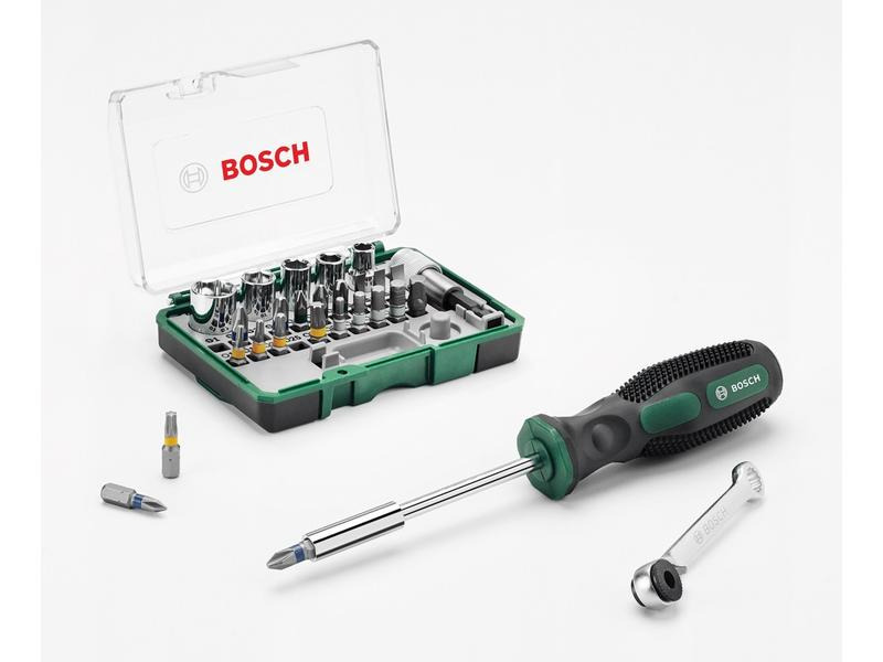 Bosch Bit-Set + Handschraubendreher, 27-teilig