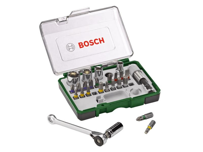 Bosch Schrauberbit- und Ratschen-Set, 27-teilig
