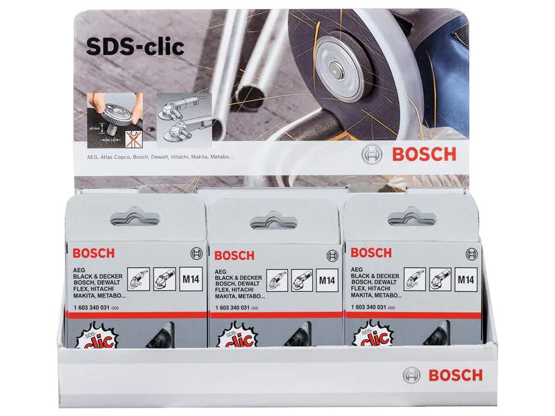 Bosch Professional Schnellspannmutter SDS Click, 15 Stück