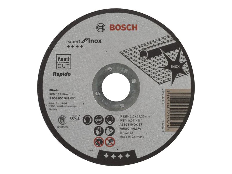 Bosch Professional Trennscheibe gerade Expert for Inox, 125 x 1 mm