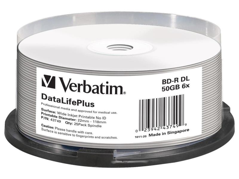 Verbatim BD-R 50 GB, Spindel (25 Stück)