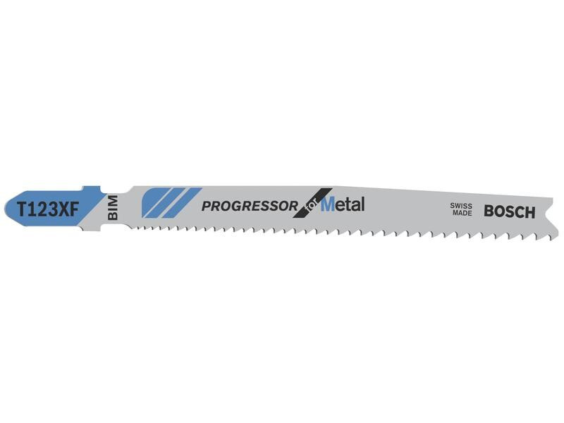 Bosch Professional Stichsägeblätter-Set T 123 XF Progressor for Metal, 5-teilig