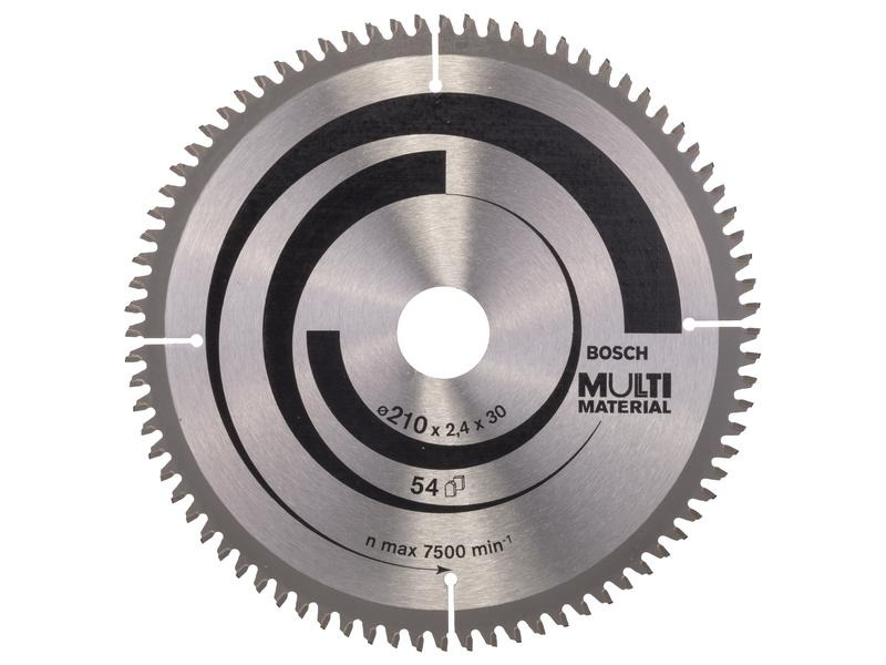 Bosch Professional Kreissägeblatt Multi Material, 210 x 30 x 2.5 mm, Z 80