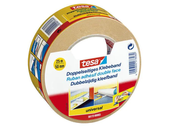 tesa Doppelseitiges Klebeband 25 m x 50 mm