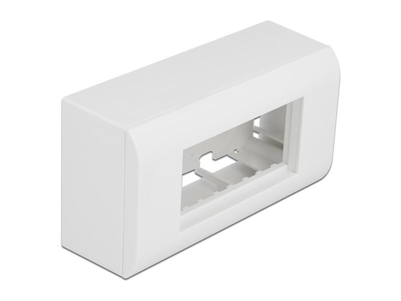 Delock Easy 45 Aufputzgehäuse 152 x 82 Weiss