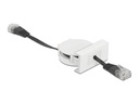 Delock Easy 45 Modul Aufrollkabel Cat 5e, SF/UTP, 0.5 m, Schwarz