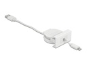 Delock Easy 45 Modul USB 2.0 Ausrollkabel USB A - Lightning 0.5 m