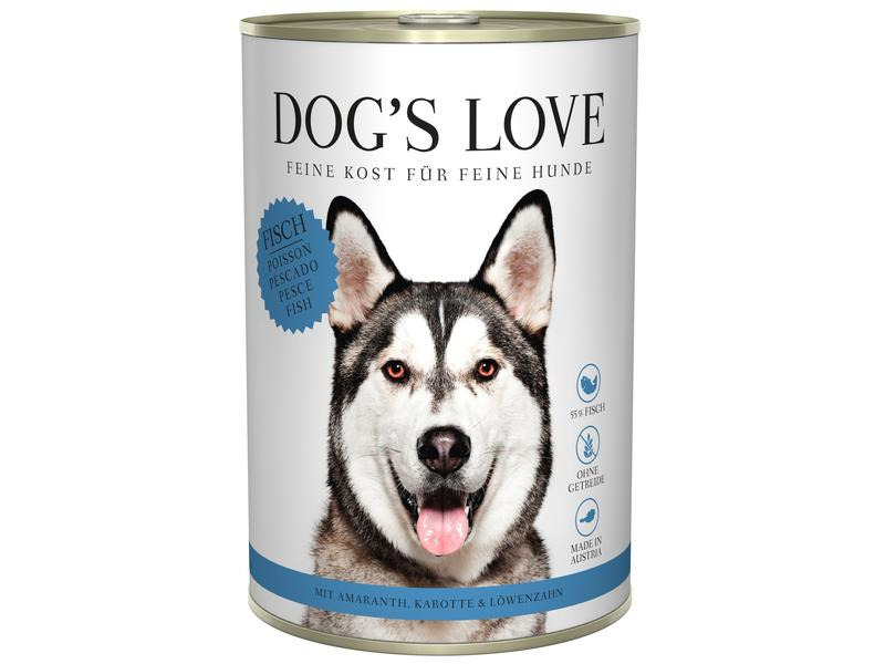 Dog's Love Nassfutter Adult Fisch, 400 g