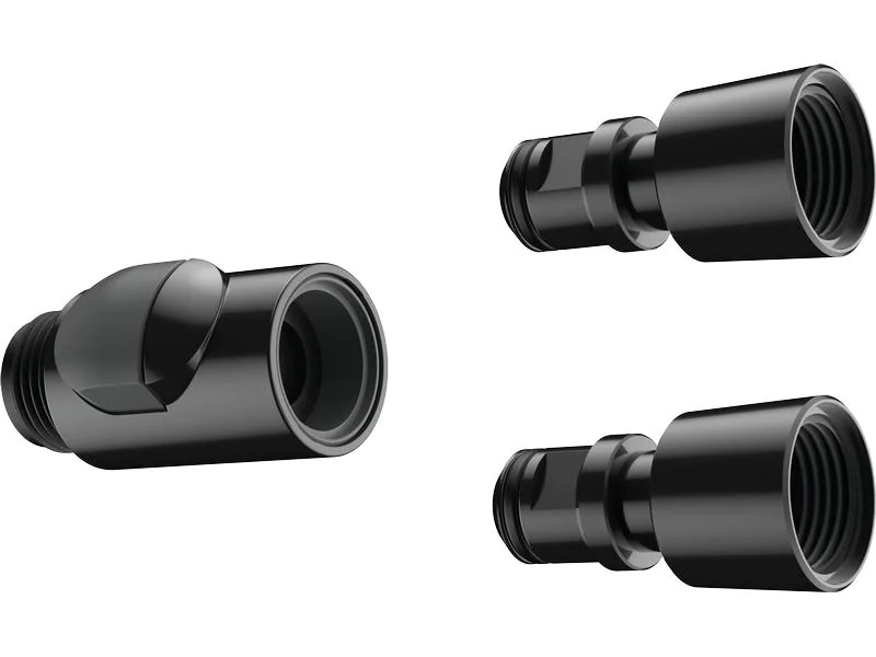 hansgrohe Schnellkupplung-Set für Duschbrausen, Schwarz