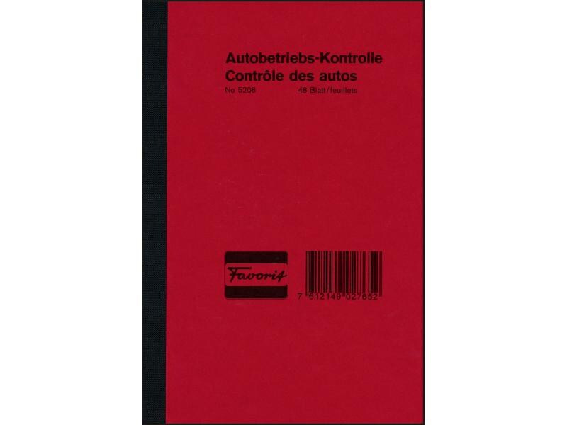 Favorit Durchschreibeblock Autobetriebs-Kontrolle 16 Blatt