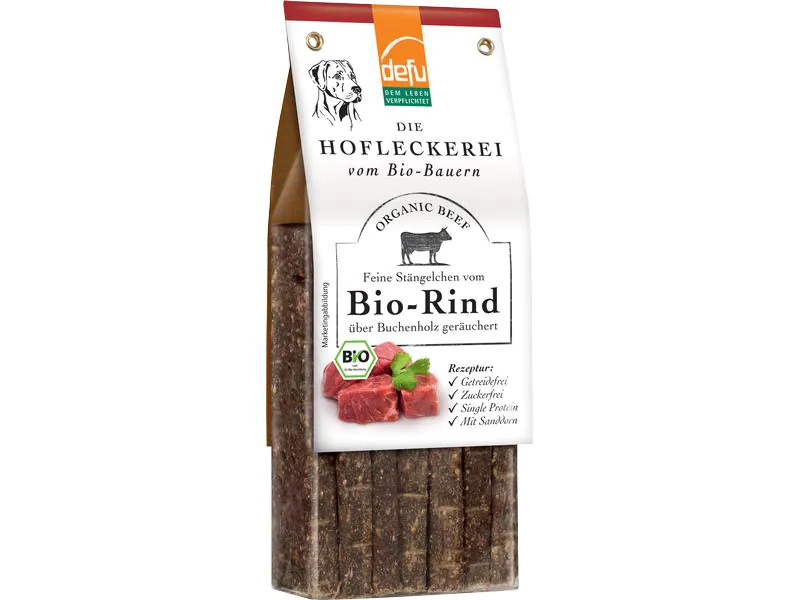 defu Snack Feine Stängelchen Bio Rind, 125 g