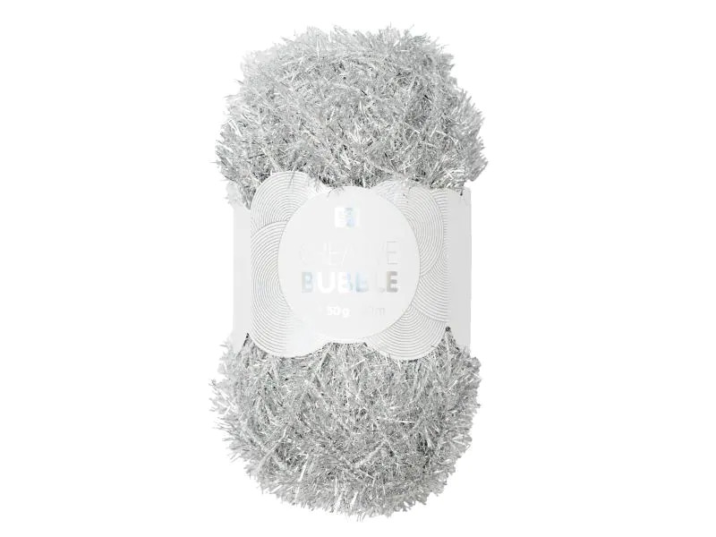 Rico Design Wolle Creative Bubble 50 g Metallic Silber
