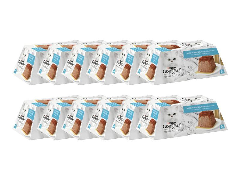 Purina Nassfutter Gourmet Revelations Mousse Thunfisch, 12x(2x57g)