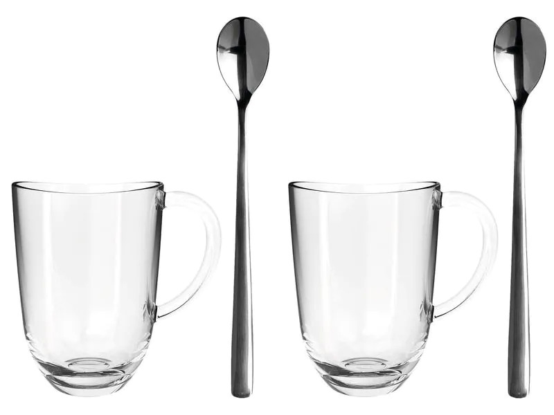 Leonardo Latte Macchiato Tasse Napoli 380 ml, Transparent