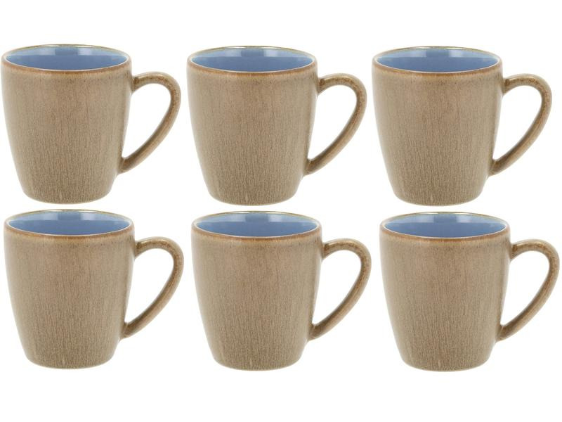 Bitz Kaffeetasse Wood 190 ml, 6 Stück, Wood/Ocean
