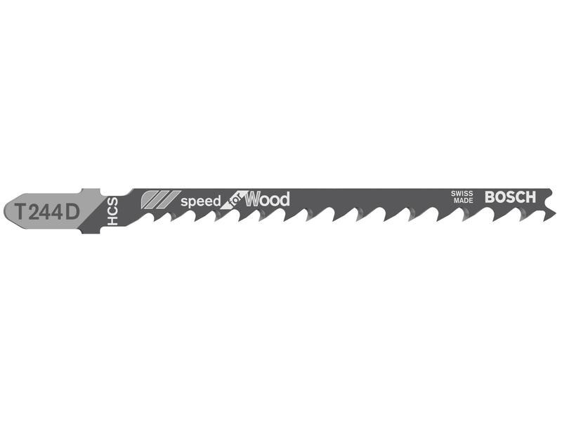 Bosch Professional Stichsägeblatt T 244 D Speed for Wood, 100 Stück