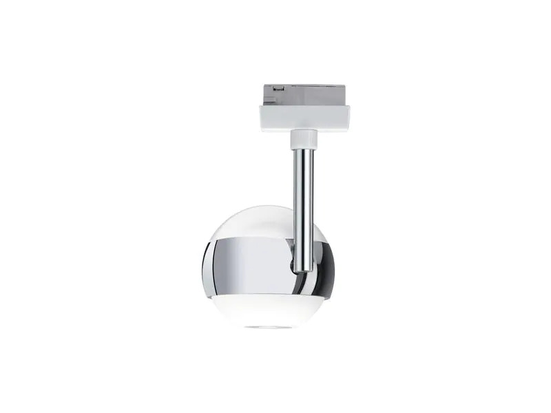 Paulmann LED Schienenspot URail Capsule II, 6 W, 2700 K, Chrom/ Weiss