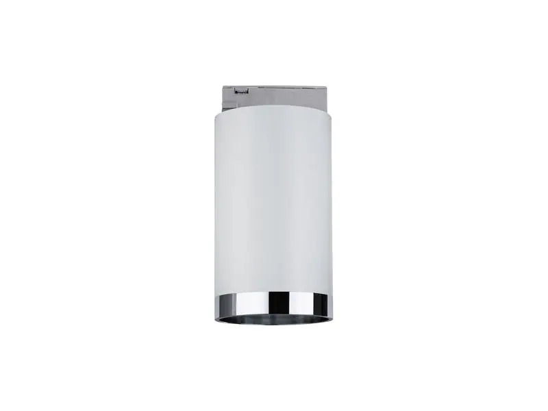 Paulmann Schienenspot URail Tube, 1 x GU10, 10 W, Weiss/ Chrom