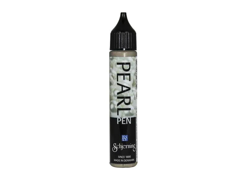 Schjerning Perlentropfenfarbe Pearl Pen 28 ml, Taupe