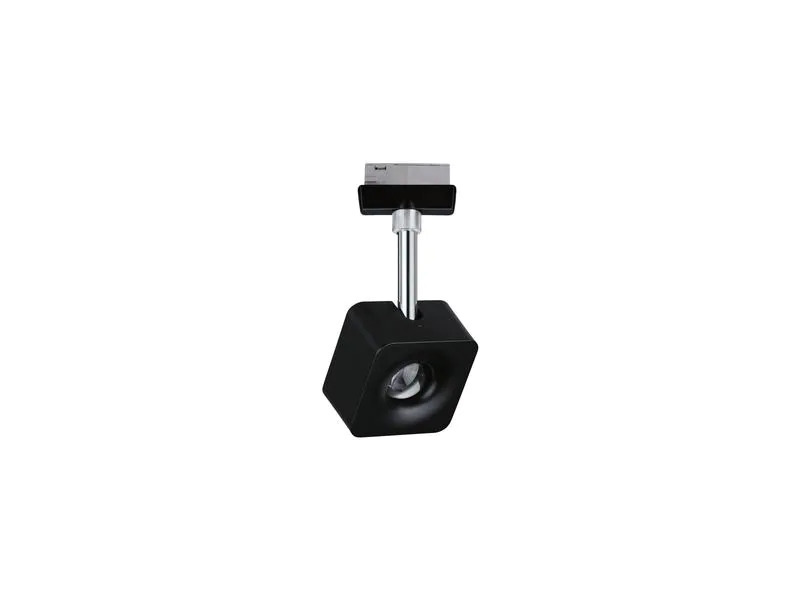 Paulmann LED Schienenspot URail Cube, 8 W, 4000 K, Schwarz/ Chrom