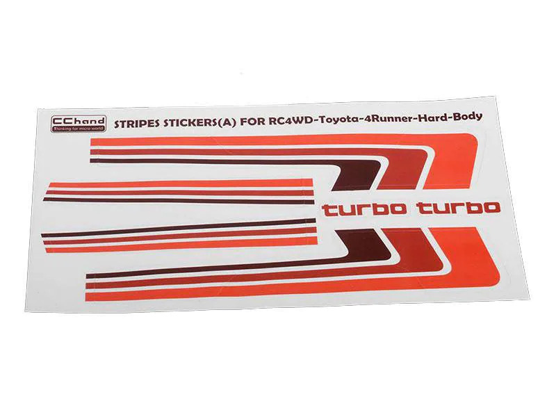 RC4WD Aufkleber Retro Body Stripes 1985 Toyota 4Runner