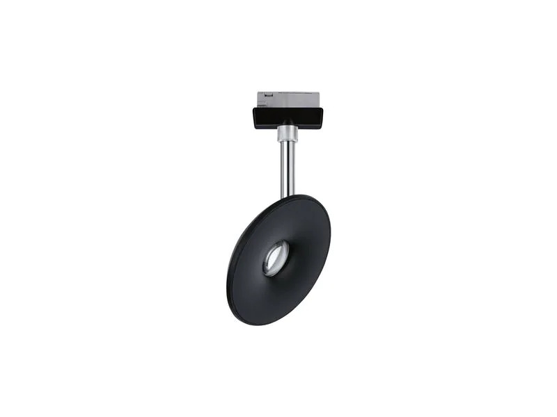 Paulmann LED Schienenspot URail Sphere, 7.4 W, 2700 K, Schwarz/ Chrom