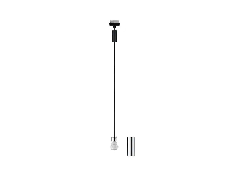 Paulmann Pendelleuchte Urail 2Easy Basic, 1xE27, 20 W, Schwarz/Chrom