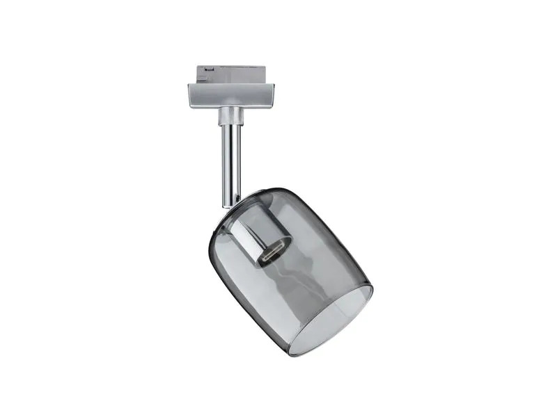 Paulmann Schienenspot URail Blossom, 1 x G9, 10 W, Chrom/ Rauchglas