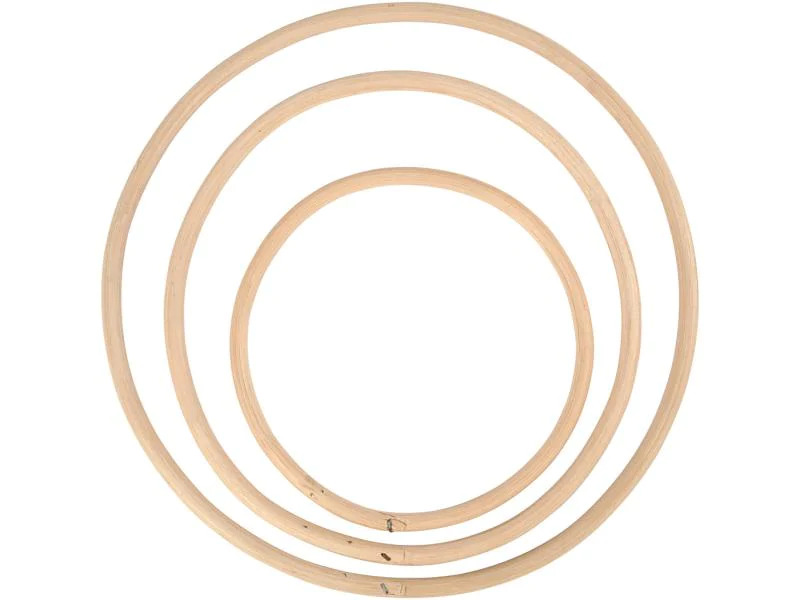 Creativ Company Holzartikel Bambusringe 3 Stück
