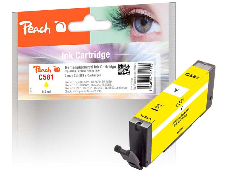 Peach Tinte Canon CLI-581 Yellow