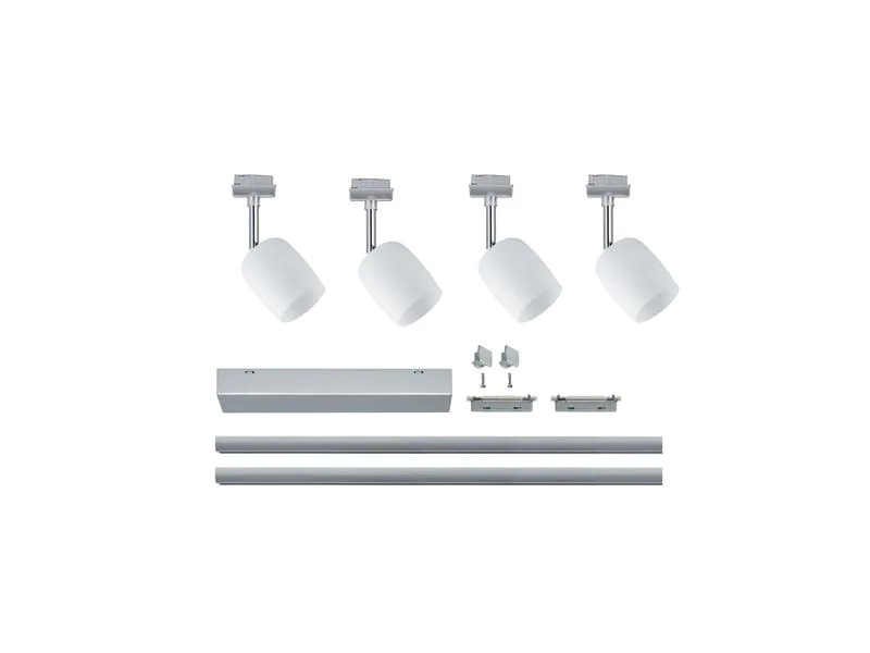 Paulmann Schienenspot URail Blossom Set, 4 x G9, 40 W, Weiss/ Chrom