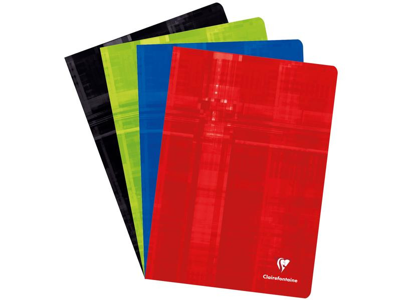 Clairefontaine Schulheft 60 Blatt, A4, 5 mm kariert, 10 Stk, assortiert