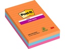 Post-it Notizzettel Post-it Super Sticky Mehrfarbig, Liniert