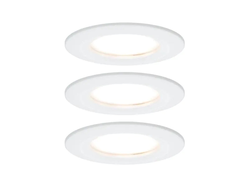 Paulmann Einbauspot Nova Coin 3-Stepdim Starr Set, 18W, 2700K, Weiss